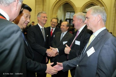 中国国家主席习近平与Televic总裁